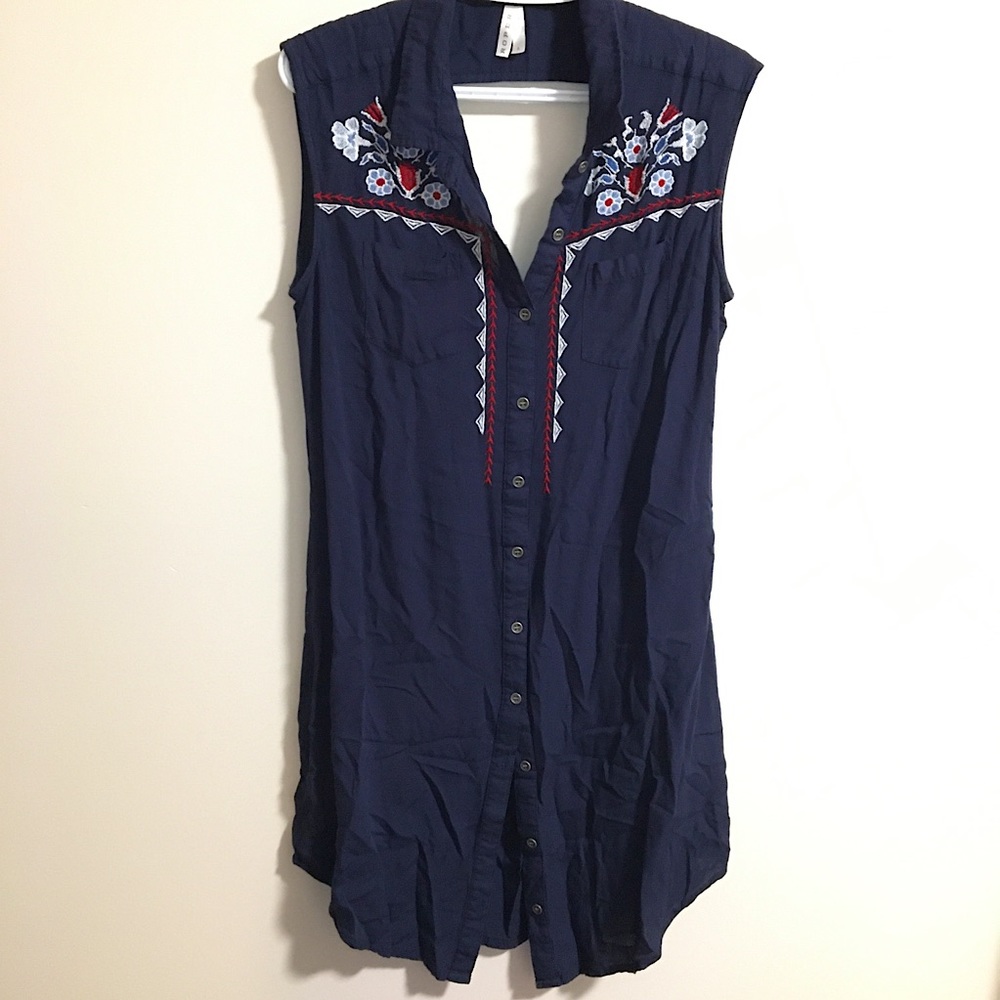 Roper Brand | Navy Dress | EEUC | Large